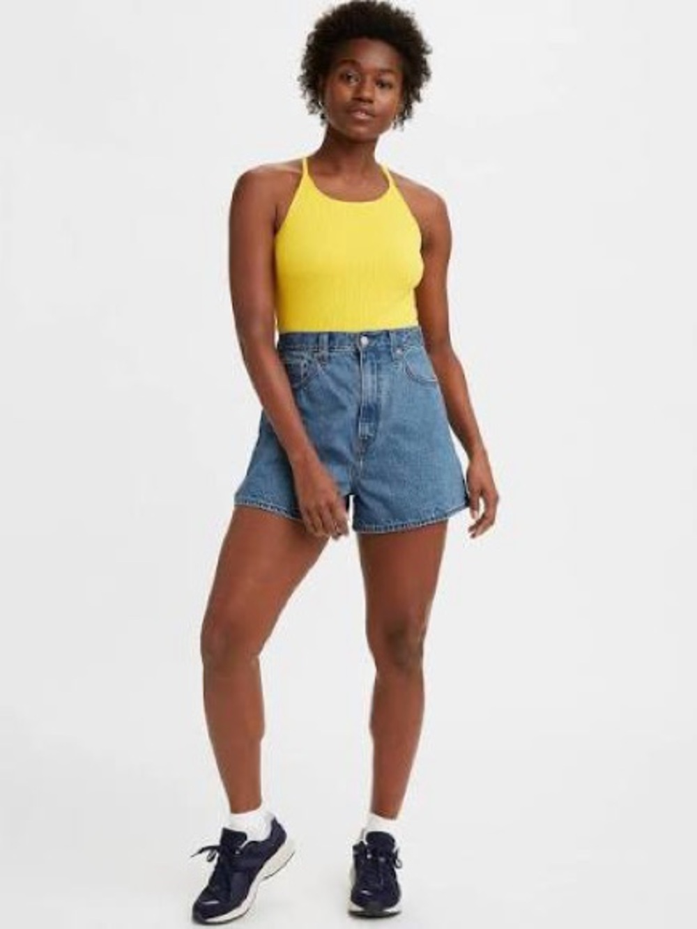LEVI'S High Loose Denim Blue Jean Shorts